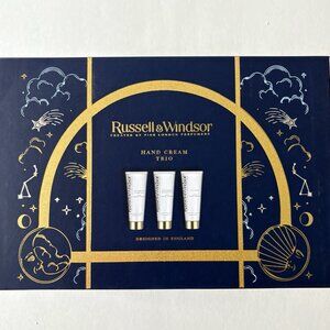 NEW RUSSELL & WINDSOR London Perfumers Hand Crème Gift Set Lavender 3 Piece NIB